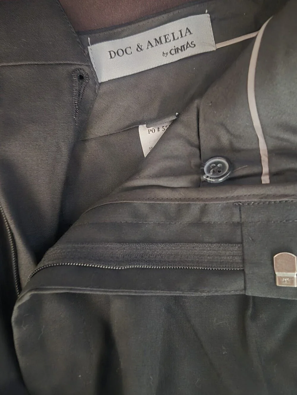 NWOT Doc & Amelia by Cintas Men's Black Dress Pants Size 32RG